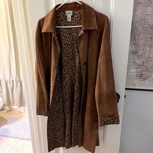 Chico’s Suede Overcoat